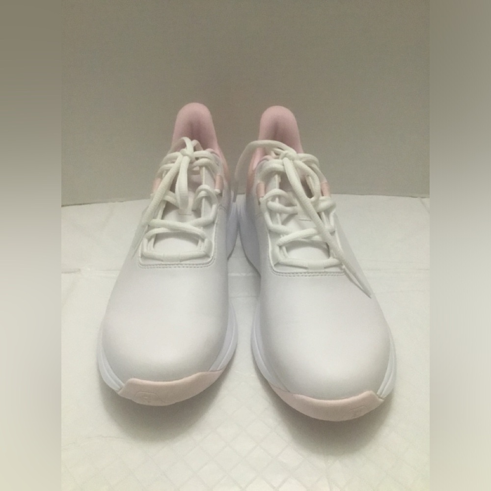 FootJoy White and Light Pink Women's Sneakers